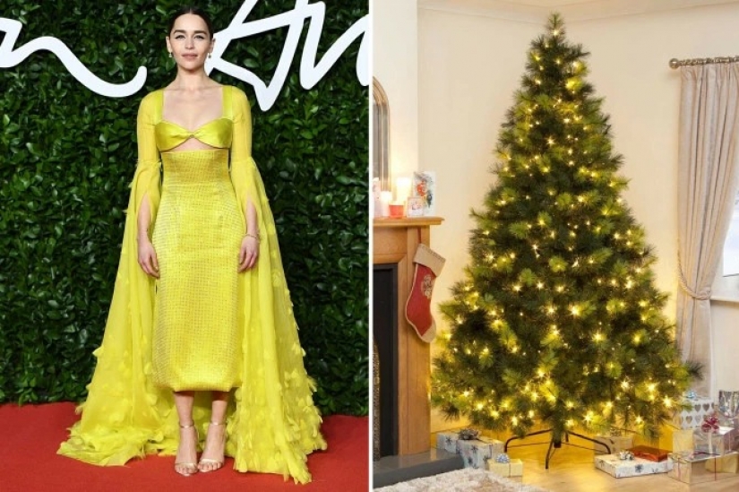 Vestida para la ocasión estrellas como árbol de Navidad: 13 imágenes de moda de las celebridades y los árboles de Navidad en el mismo estilo Vestida para la ocasión estrellas como árbol de Navidad: 13 imágenes de moda de las celebridades y los árboles de Navidad en el mismo estilo