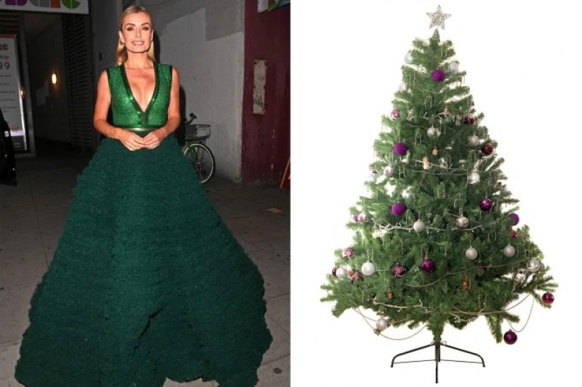 Vestida para la ocasión estrellas como árbol de Navidad: 13 imágenes de moda de las celebridades y los árboles de Navidad en el mismo estilo Vestida para la ocasión estrellas como árbol de Navidad: 13 imágenes de moda de las celebridades y los árboles de Navidad en el mismo estilo