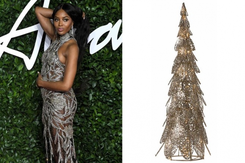 Vestida para la ocasión estrellas como árbol de Navidad: 13 imágenes de moda de las celebridades y los árboles de Navidad en el mismo estilo Vestida para la ocasión estrellas como árbol de Navidad: 13 imágenes de moda de las celebridades y los árboles de Navidad en el mismo estilo