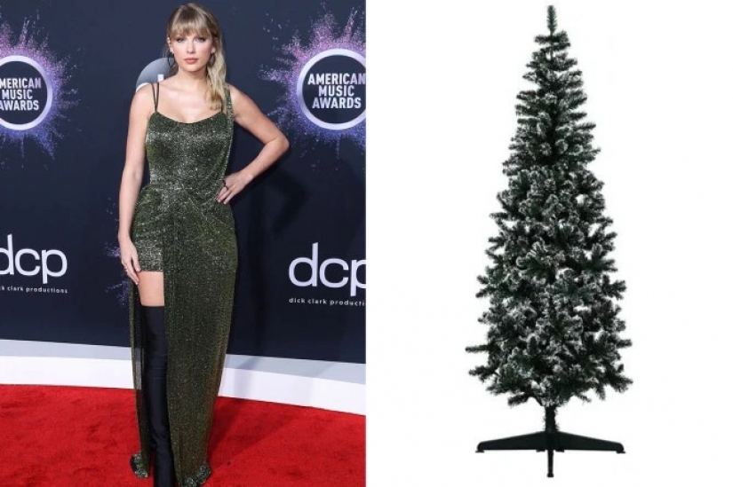 Vestida para la ocasión estrellas como árbol de Navidad: 13 imágenes de moda de las celebridades y los árboles de Navidad en el mismo estilo Vestida para la ocasión estrellas como árbol de Navidad: 13 imágenes de moda de las celebridades y los árboles de Navidad en el mismo estilo