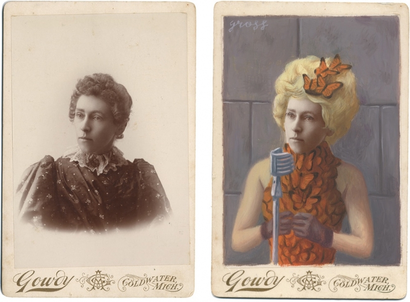 Victorian superheroes: the artist adds pop culture to vintage photo