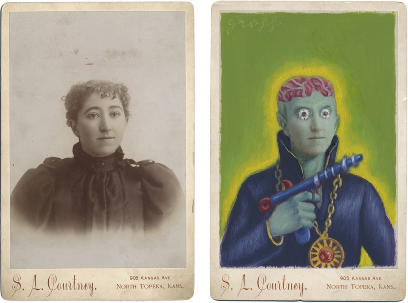 Victorian superheroes: the artist adds pop culture to vintage photo