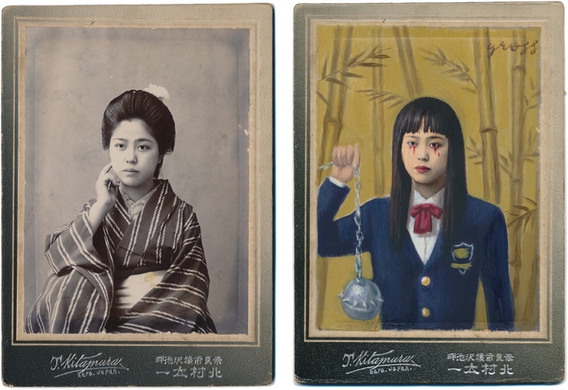 Victoriano superhéroes: el artista agrega la cultura pop vintage de la foto