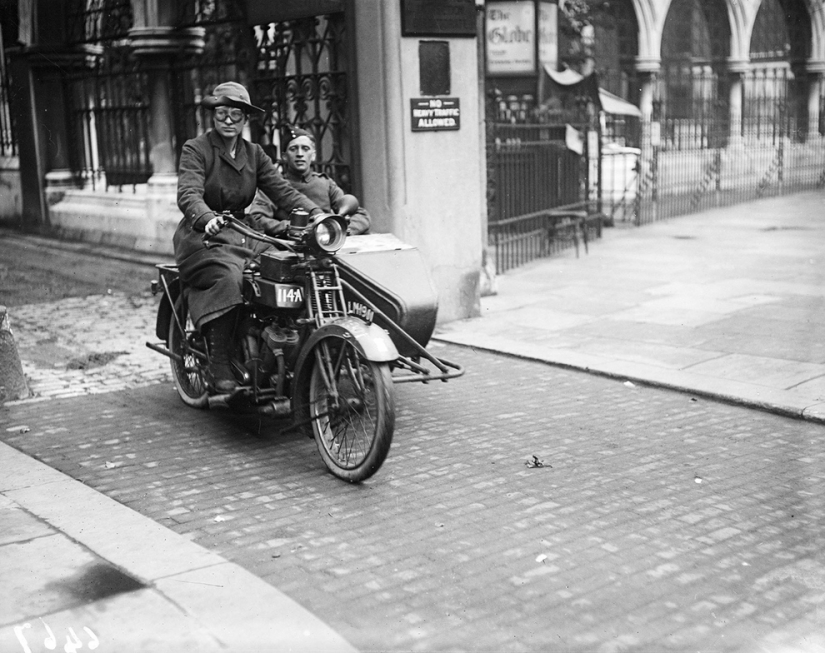 Vintage photo cool girls on motorcycles Vintage photo cool girls on motorcycles