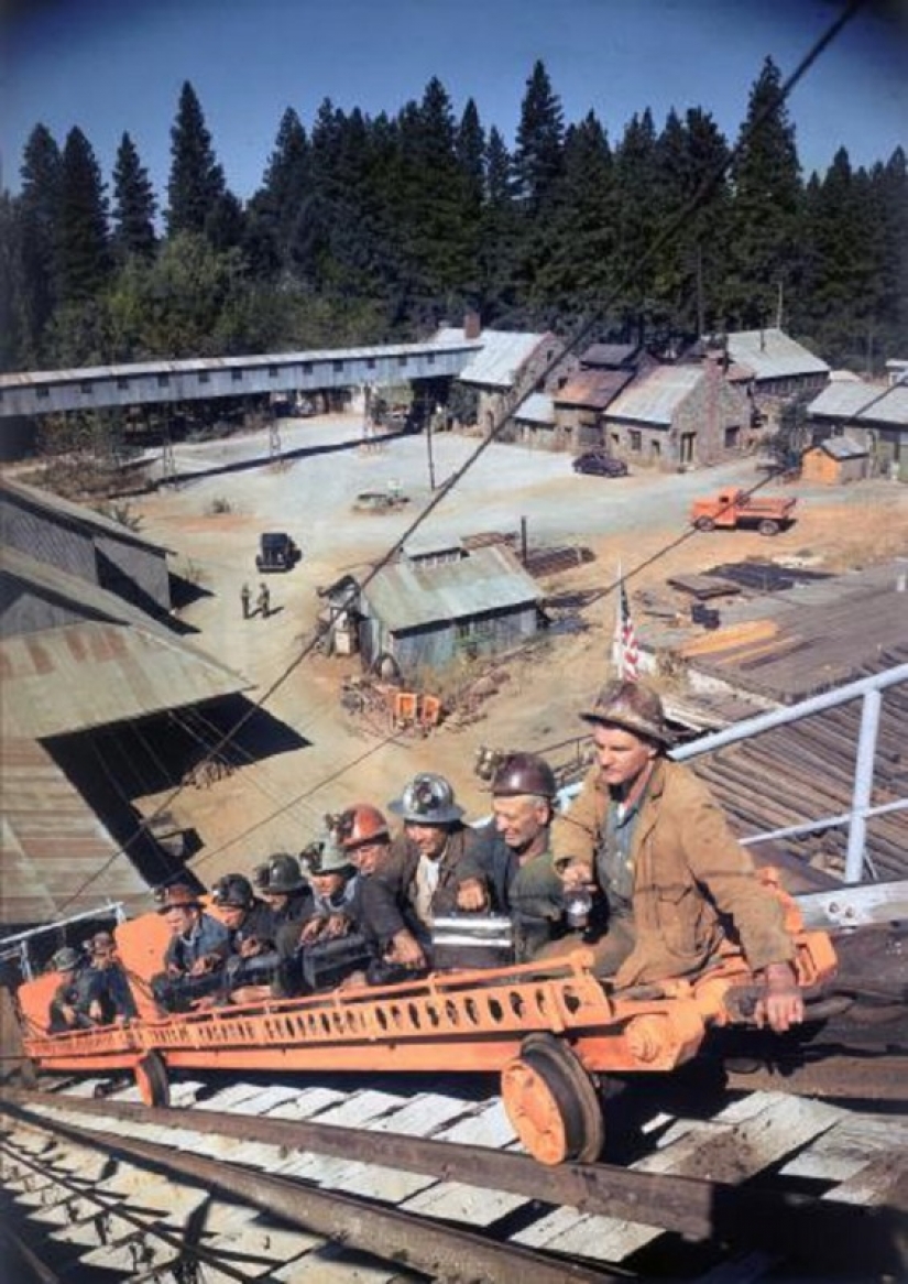 Vintage photography of the heritage of the gold rush