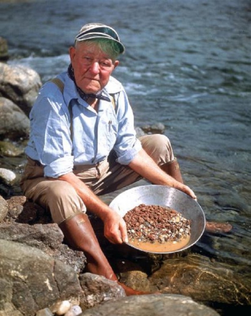 Vintage photography of the heritage of the gold rush