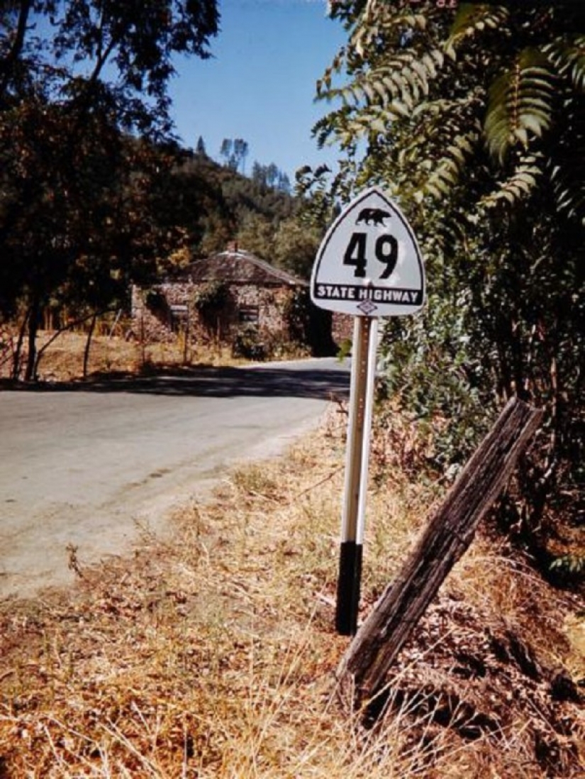 Vintage photography of the heritage of the gold rush