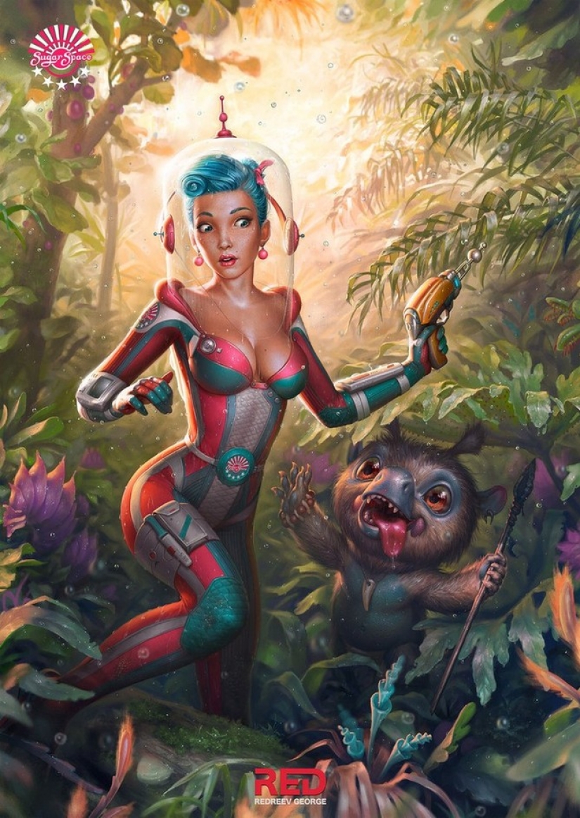 Viva los mundos de fantasía de la Chelyabinsk artista George Redreev