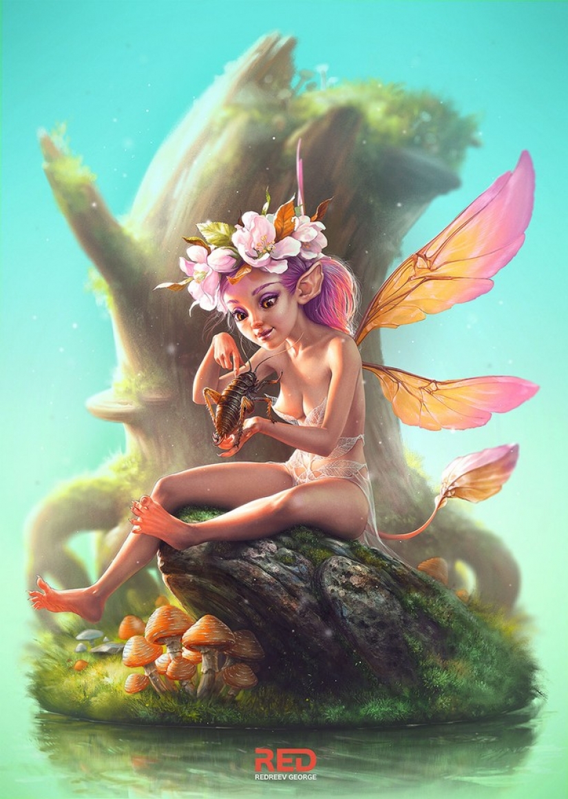 Viva los mundos de fantasía de la Chelyabinsk artista George Redreev