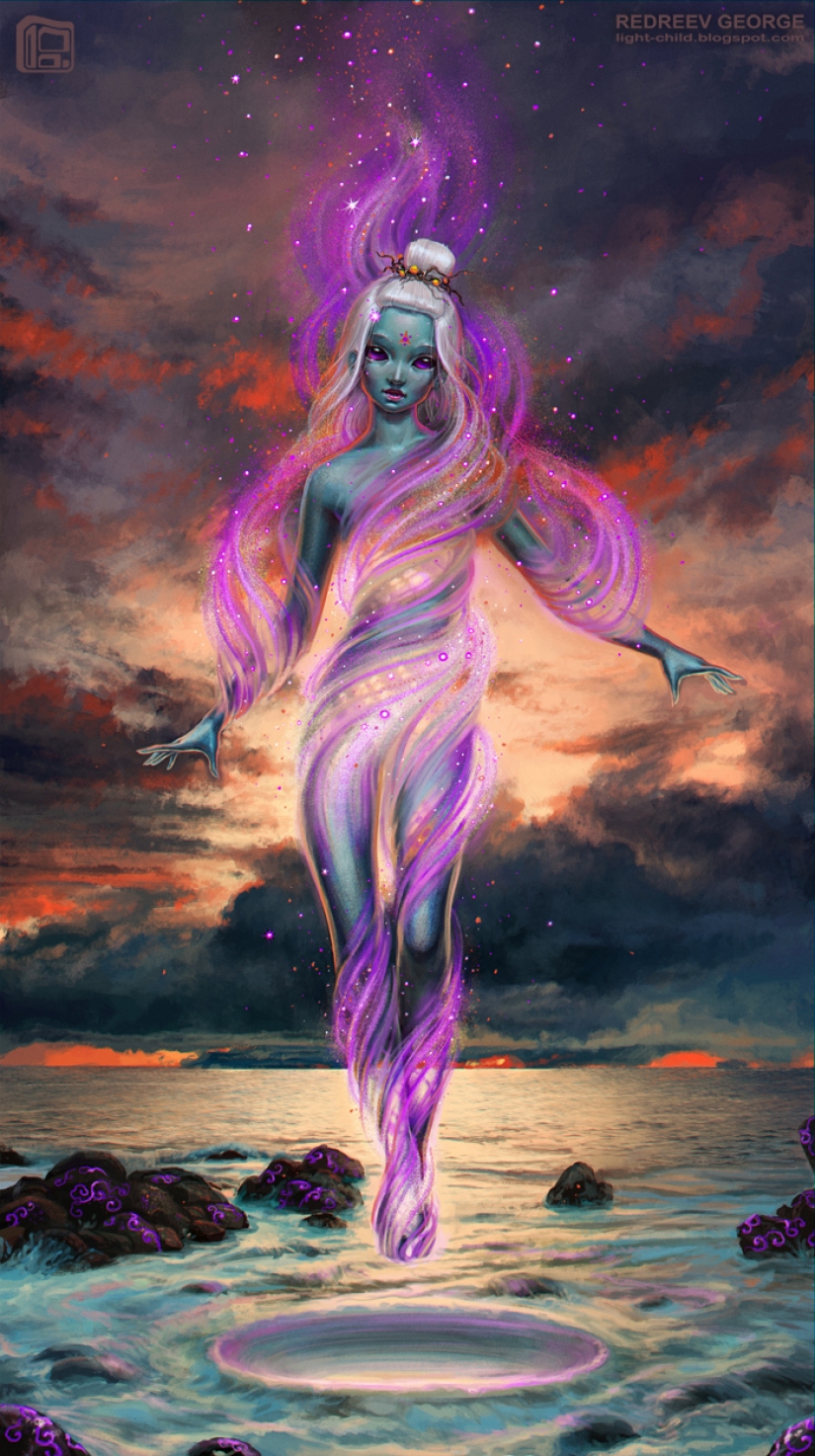 Viva los mundos de fantasía de la Chelyabinsk artista George Redreev