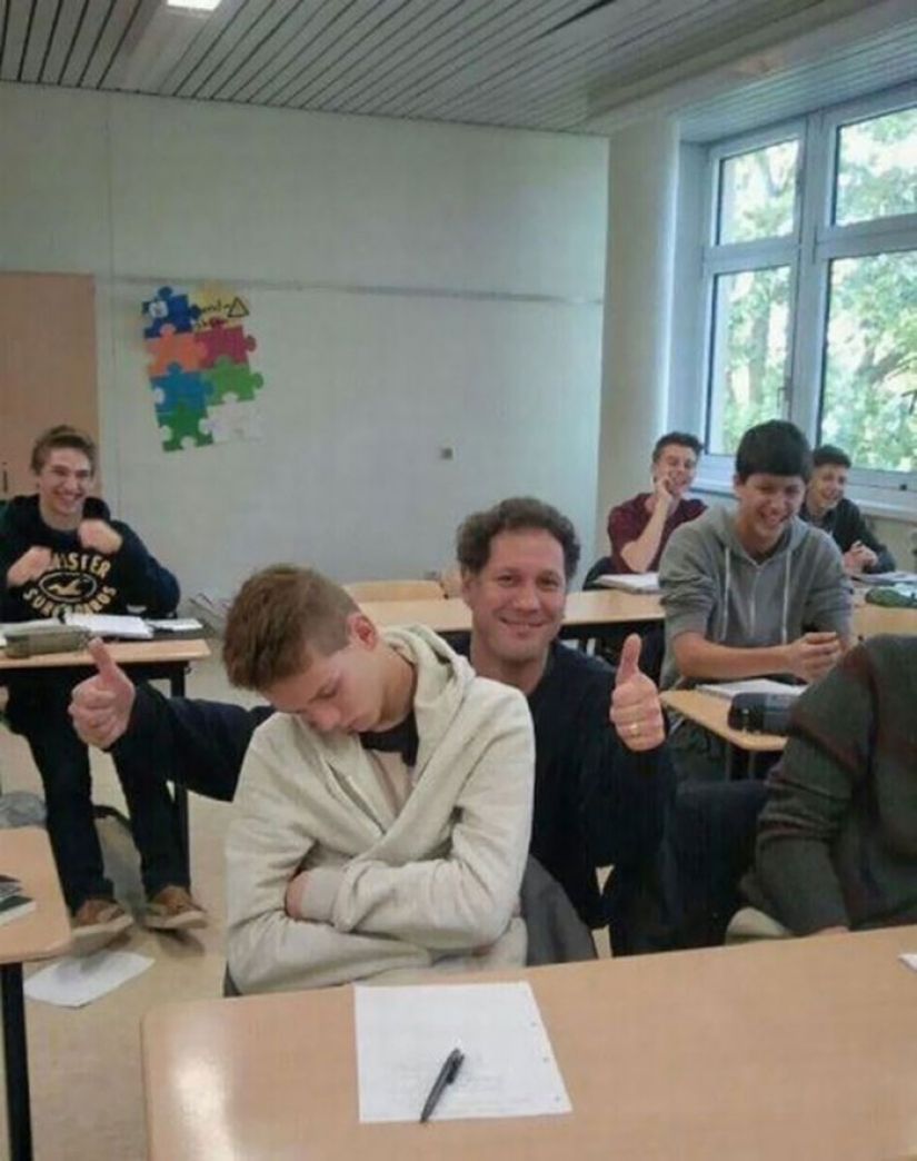 When the teacher is really cool