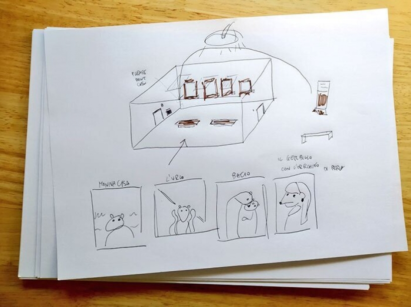 Why in London he opened a tiny art gallery for mice-gerbils Why in London he opened a tiny art gallery for mice-gerbils