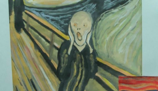 Young geniuses: the children reproduced the famous masterpieces of painting Young geniuses: the children reproduced the famous masterpieces of painting