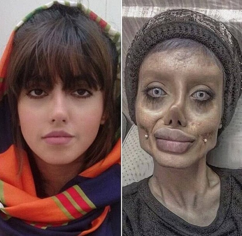 Zombie copia Angelina Jolie se muere de coronavirus en Irán a la cárcel