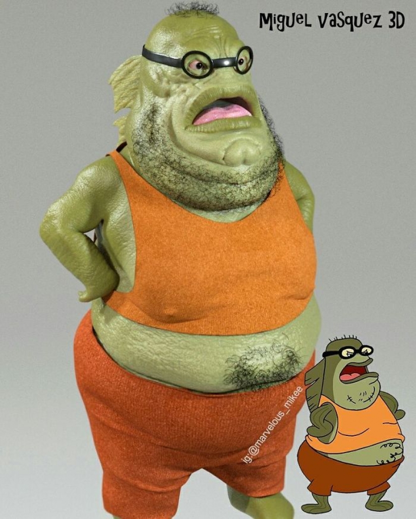 10 realistic cartoon characters from Miguel Vasquez 10 realistic cartoon characters from Miguel Vasquez