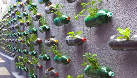 10 ways to use old plastic bottles and plastic dishes