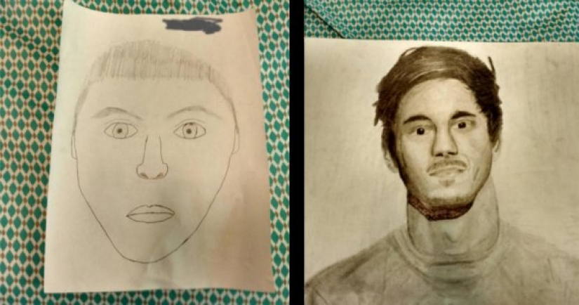 12 photos of the "before and after", which is where the tower of tears