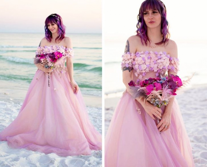 14 chic brides who weren't afraid to ditch their traditional wedding dress and stick to their style