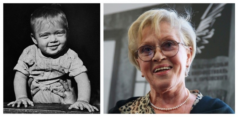 14 Russian stars in childhood and now