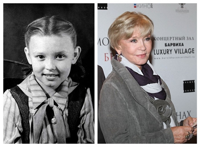 14 Russian stars in childhood and now