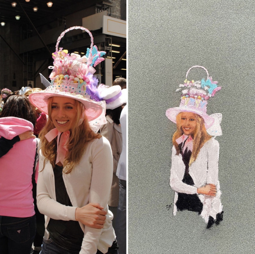 15 atmospheric drawings of the people of new York from the Russians Oli Nick