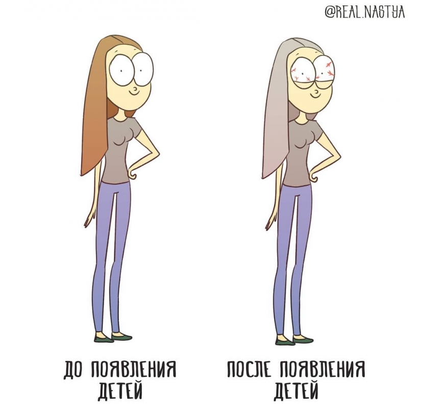 15 divertido y honesto comics acerca de la maternidad de Anastasia Lykova