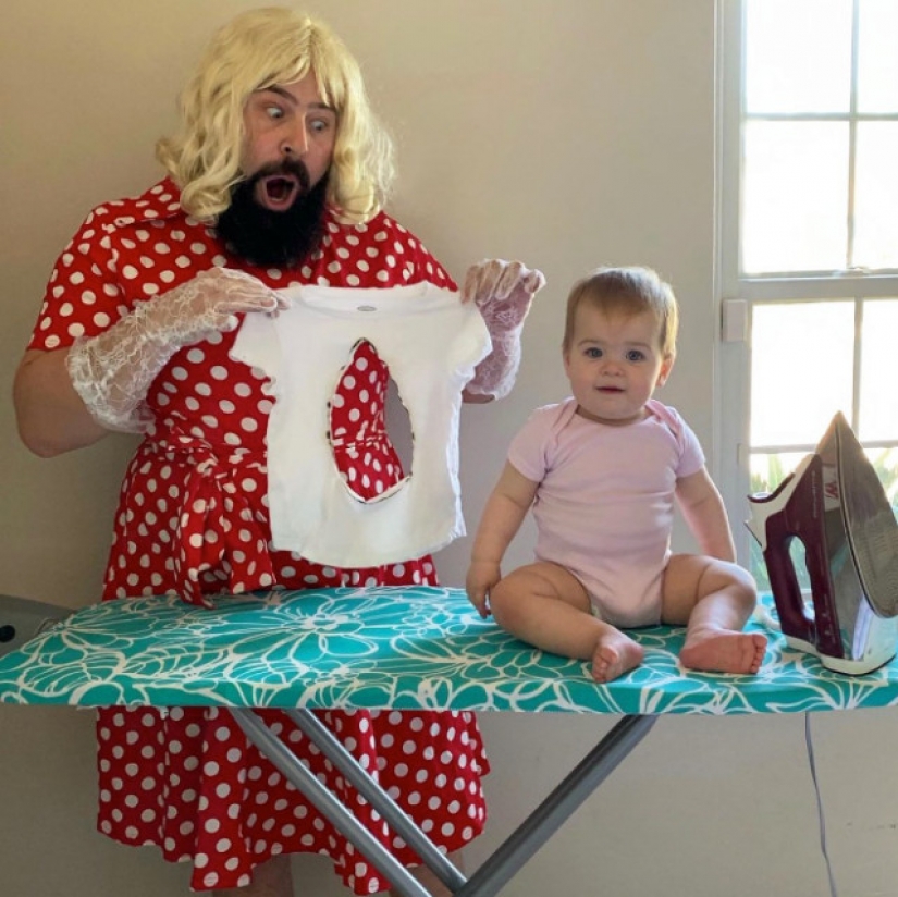 16 hilarious photos dads-merry and daughter-Babes