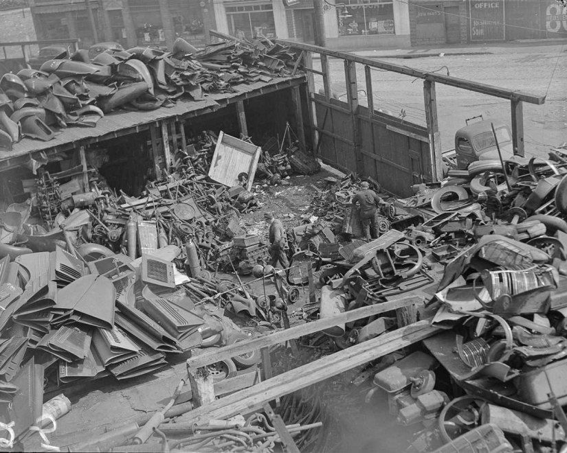 1942: cómo los estadounidenses recolectaron chatarra para la industria militar 1942: cómo los estadounidenses recolectaron chatarra para la industria militar