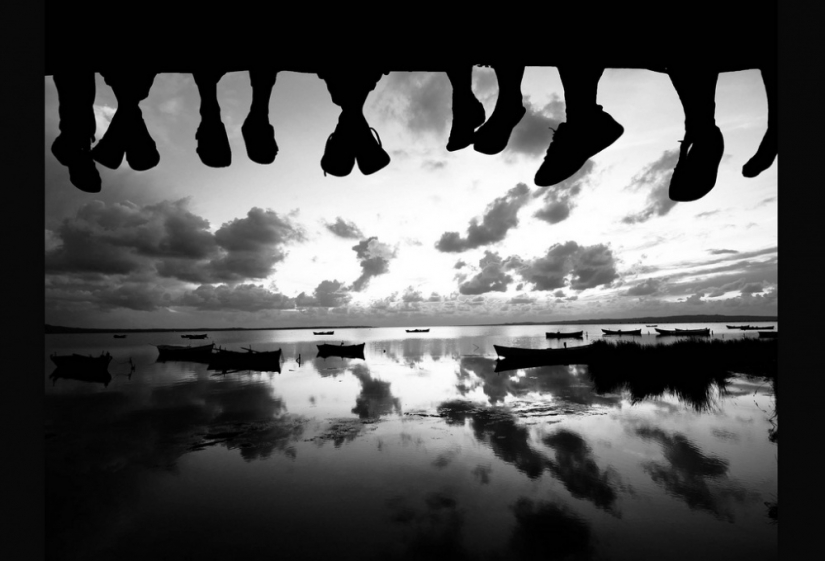 20 tomas en blanco y negro, en la que los fotógrafos a la izquierda un trozo de mi alma