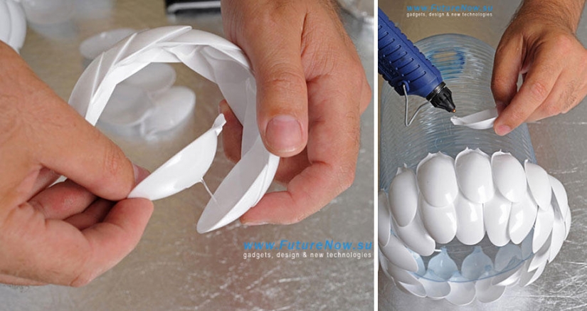 22 ideas for making lamps and chandeliers from everyday objects