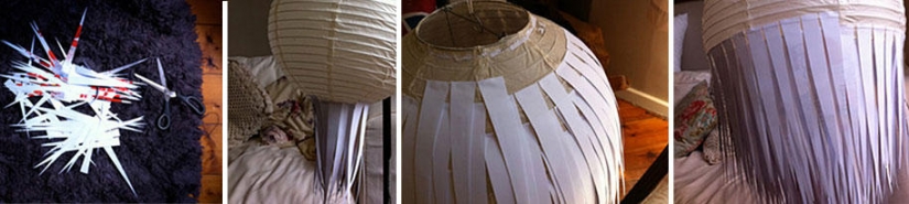 22 ideas for making lamps and chandeliers from everyday objects