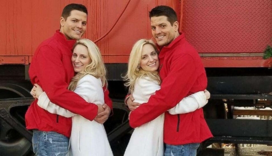 2+2=6: two pairs of twins who married each other are waiting for replenishment in a large family