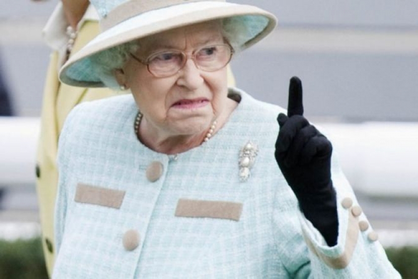 25" monóxido de carbono " fotos de la reina Isabel II, que pueden convertirse fácilmente en memes