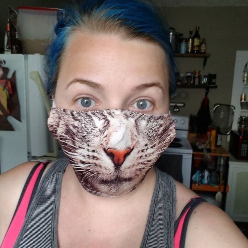30 extrañas y divertidas máscaras protectoras para gatos