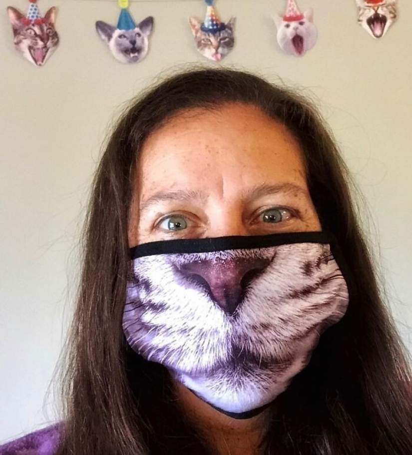 30 extrañas y divertidas máscaras protectoras para gatos