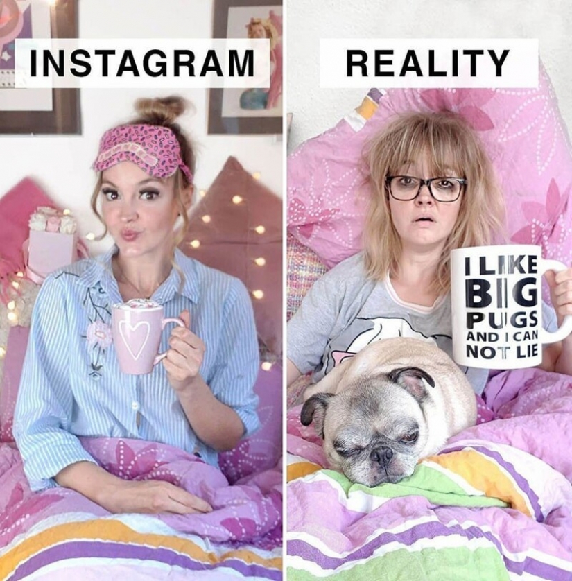 30 funny comparisons of "Instagram and Reality" by Geraldine West 30 funny comparisons of "Instagram and Reality" by Geraldine West