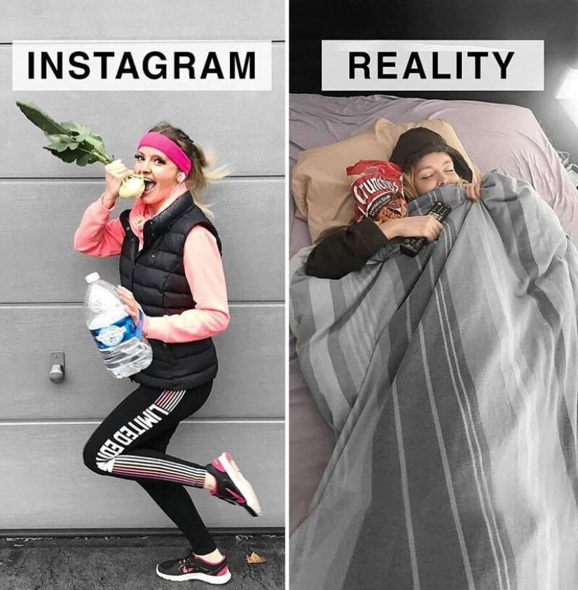 30 funny comparisons of "Instagram and Reality" by Geraldine West 30 funny comparisons of "Instagram and Reality" by Geraldine West