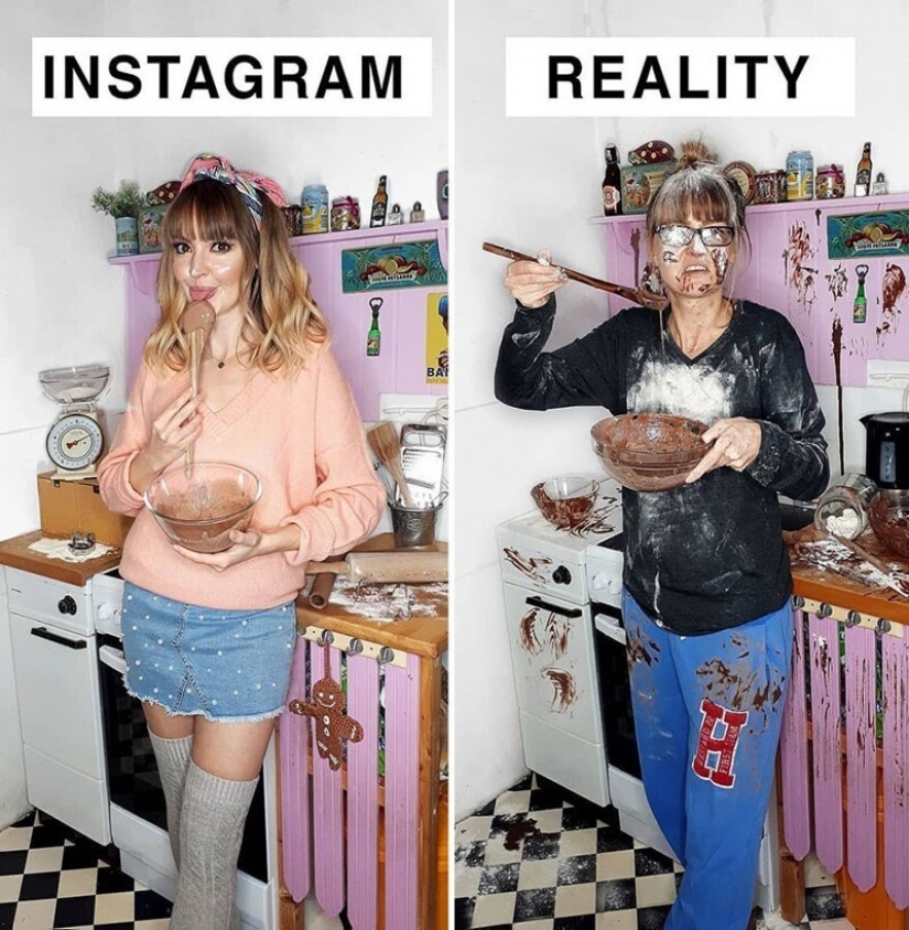 30 funny comparisons of "Instagram and Reality" by Geraldine West 30 funny comparisons of "Instagram and Reality" by Geraldine West
