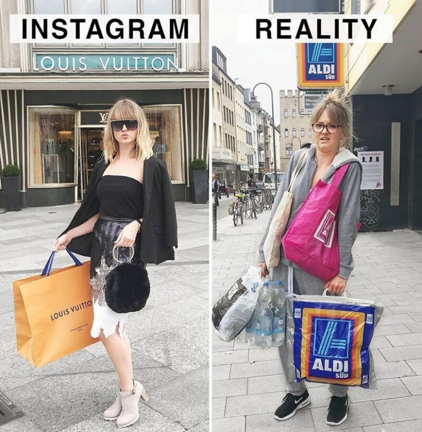 30 funny comparisons of "Instagram and Reality" by Geraldine West 30 funny comparisons of "Instagram and Reality" by Geraldine West