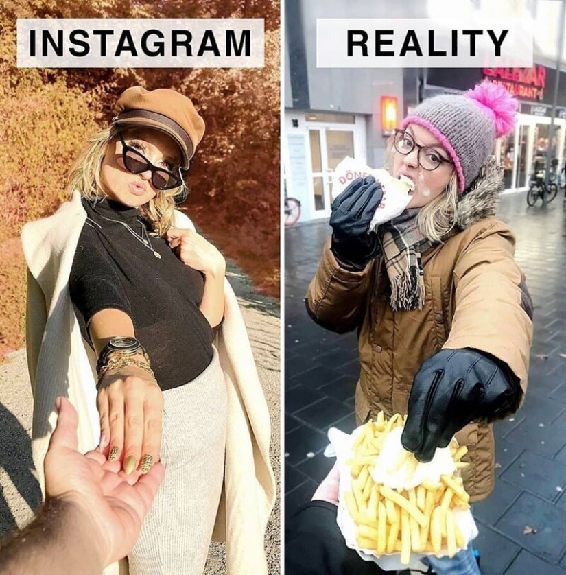 30 funny comparisons of "Instagram and Reality" by Geraldine West 30 funny comparisons of "Instagram and Reality" by Geraldine West