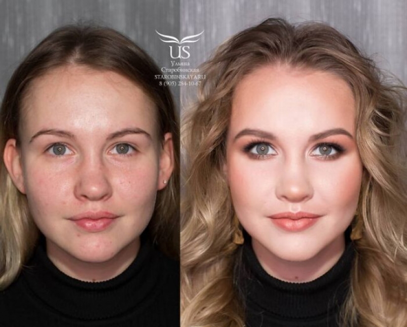 30 magical makeover with makeup from Petersburg master Ulyana Starobin