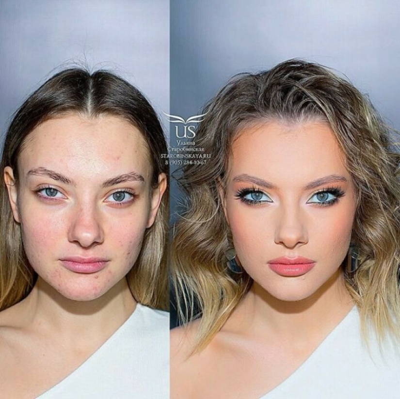 30 magical makeover with makeup from Petersburg master Ulyana Starobin