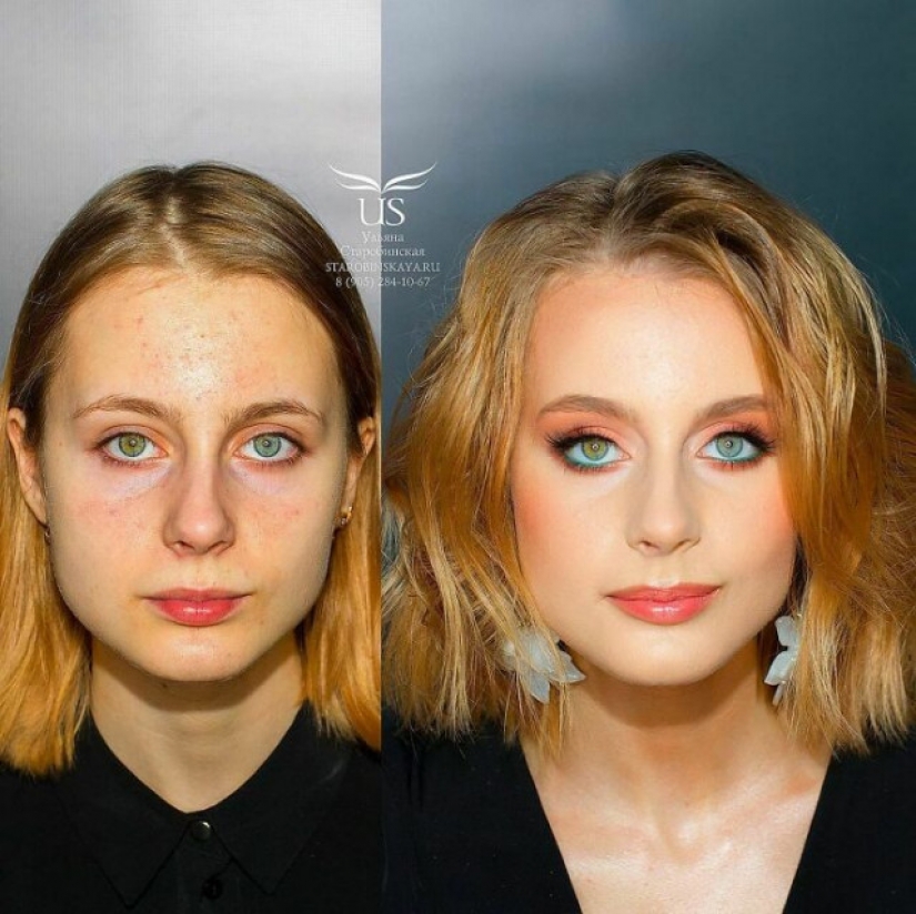 30 magical makeover with makeup from Petersburg master Ulyana Starobin