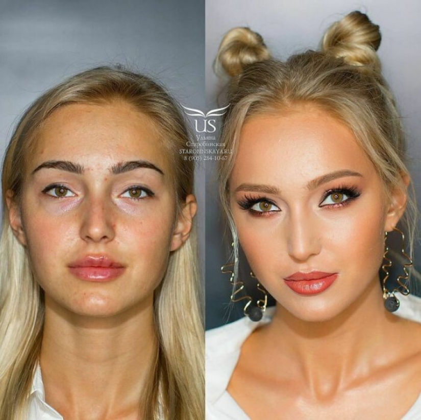30 magical makeover with makeup from Petersburg master Ulyana Starobin