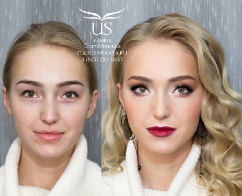 30 magical makeover with makeup from Petersburg master Ulyana Starobin