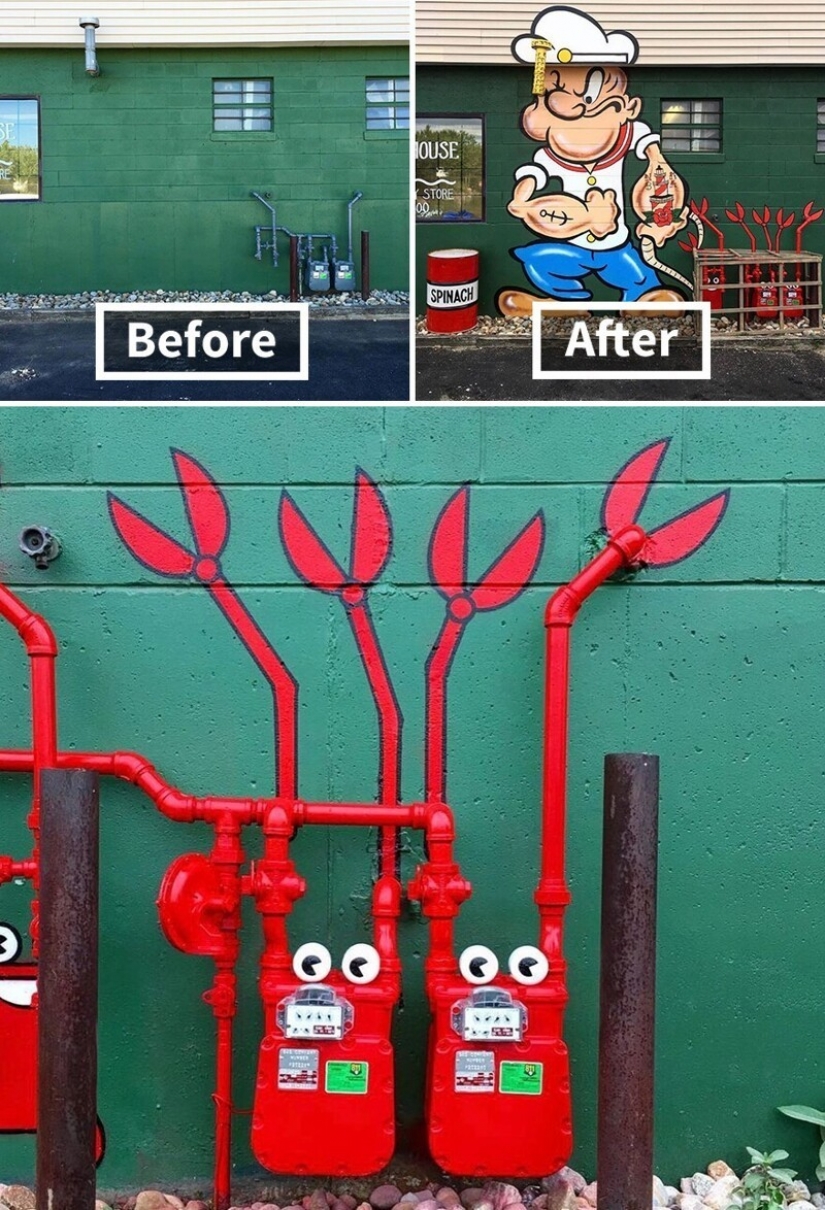 30 obras del artista de la calle que ama a revitalizar los paisajes urbanos