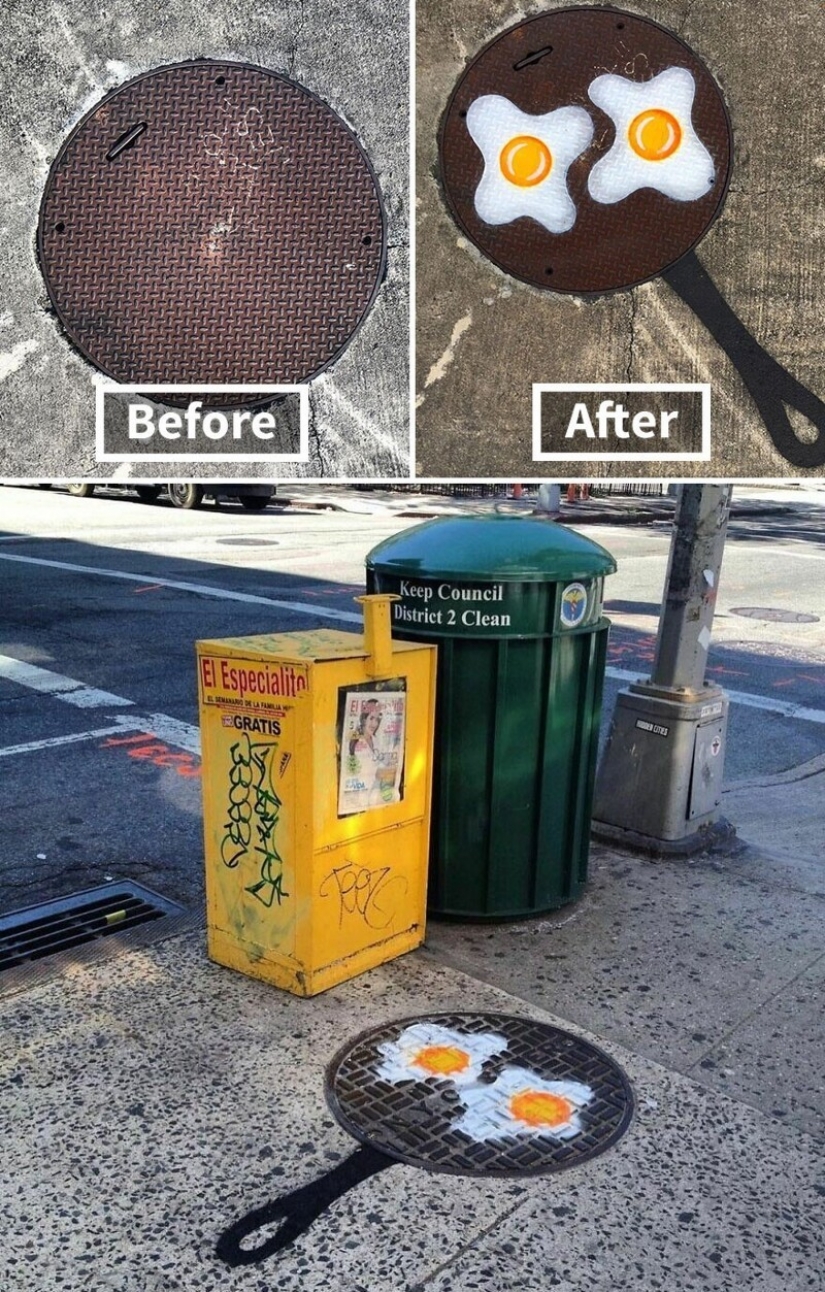 30 obras del artista de la calle que ama a revitalizar los paisajes urbanos
