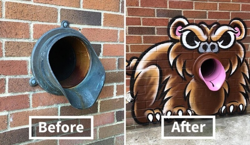 30 obras del artista de la calle que ama a revitalizar los paisajes urbanos