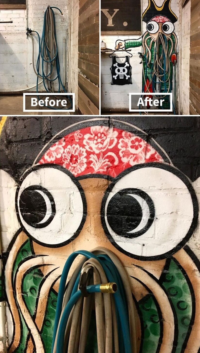 30 obras del artista de la calle que ama a revitalizar los paisajes urbanos