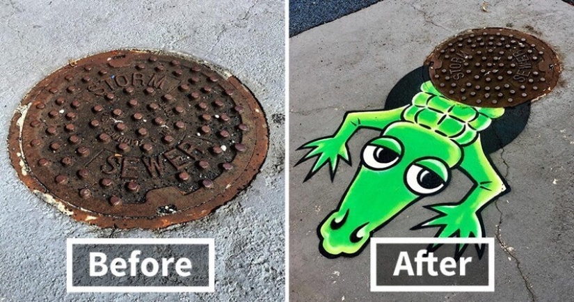 30 obras del artista de la calle que ama a revitalizar los paisajes urbanos
